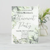 Party für die botanische Altersversorgung Einladung (Stehend Vorderseite)