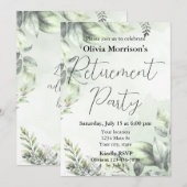 Party für die botanische Altersversorgung Einladung (Vorne/Hinten)
