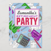 Party für die buchhalterische Erfassung Einladung (Vorne/Hinten)