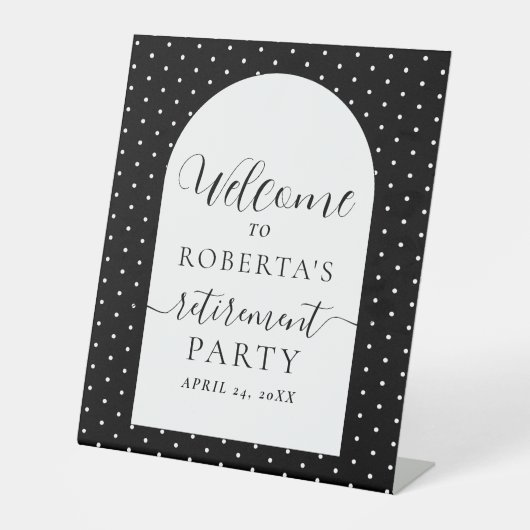 Party für die Erkennung von Skripten mit schwarzem Sockelschild (Vorderseite)