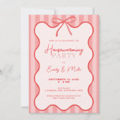 Party für die Erwärmung von Häusern an den Binneng Einladung (Vorderseite)