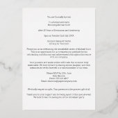 Party für die Führungskraft Folieneinladung (Rückseite)