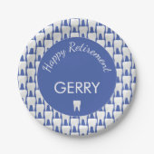 Party für die Gemusterte Altersversorgung von Zahn Pappteller (Vorderseite)