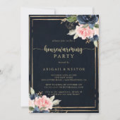 Party für die geometrische Wohnungsaufwärmung von  Einladung (Vorderseite)