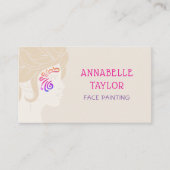 Party für die Gesichtspflege Visitenkarte (Vorderseite)