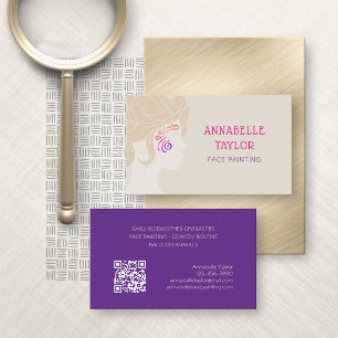 Party für die Gesichtspflege Visitenkarte