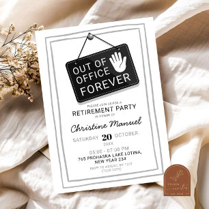 Party für die handgezeichnete Altersversorgung Einladung