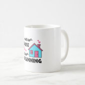 Party für die Haushaltsaufwärmung Neues Haus Kaffeetasse (VorderseiteRechts)