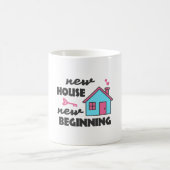 Party für die Haushaltsaufwärmung Neues Haus Kaffeetasse (Mittel)