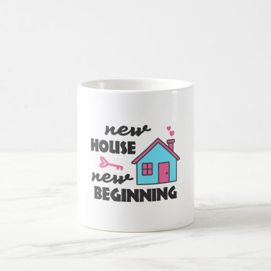 Party für die Haushaltsaufwärmung Neues Haus Kaffeetasse (Mittel)