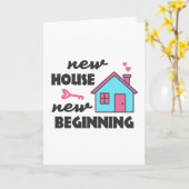 Party für die Haushaltsaufwärmung Neues Haus Karte (Gelbe Blume)