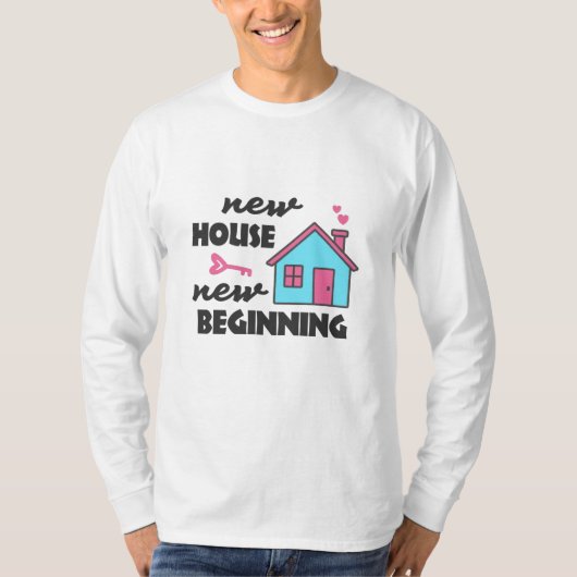 Party für die Haushaltsaufwärmung Neues Haus T-Shirt (Vorderseite)