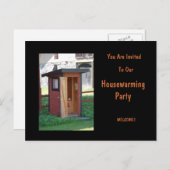 Party für die Haushaltsaufwärmung Postkarte (Vorne/Hinten)