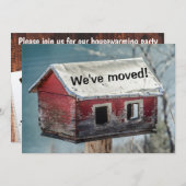 Party für die Haushaltserwärmung Neue Zuhause Einladung (Vorne/Hinten)