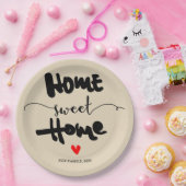 Party für die Haushaltserwärmung - NEUE ZUHAUSE, Z Pappteller (Party)