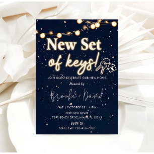 Party für die Haushaltserwärmung - neues Set der S Einladung