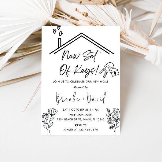 Party für die Haushaltserwärmung - neues Set der S Einladung