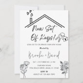 Party für die Haushaltserwärmung - neues Set der S Einladung (Vorderseite)