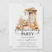 Party für die häusliche Erwärmung des Herbstes Einladung (Vorderseite)