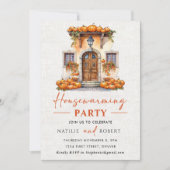 Party für die häusliche Erwärmung des Herbstes Einladung (Vorderseite)