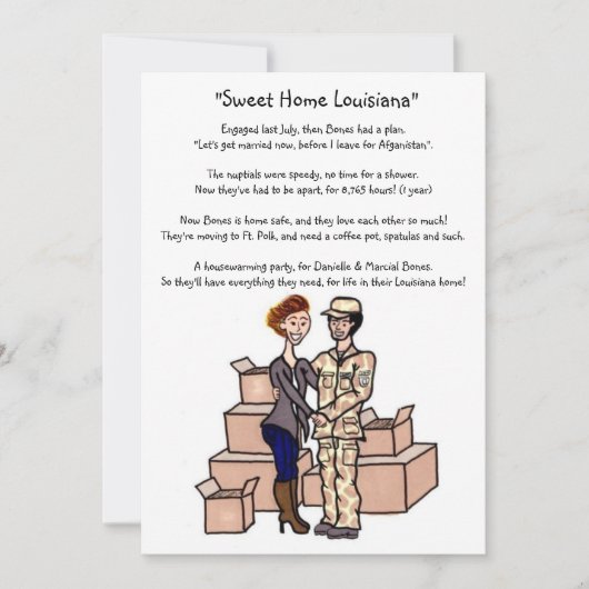 Party für die häusliche Erwärmung Einladung (Vorderseite)