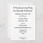 Party für die häusliche Erwärmung Einladung (Rückseite)