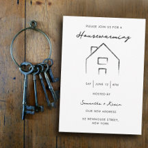 Party für die häusliche Erwärmung Modernes Minimal