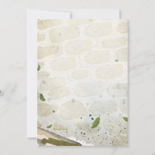 Party für die Haustürwärmung Einladung (Rückseite)