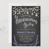 Party für die Hauswärmung - Chalkboard Mason Jar L Einladung (Vorderseite)