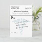 Party für die Hochzeitsempfehlung Einladung (Stehend Vorderseite)