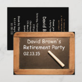 Party für die individuelle Einladung von Lehrern (Vorne/Hinten)