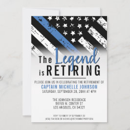 Party für die Kennzeichnung der blauen Linie der P Einladung