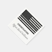 Party für die Korrektur der dünnen grauen Linie Serviette (Ecke)