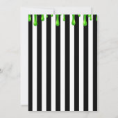 Party für die Kostüme der grünen Schleife Hallowee Einladung (Rückseite)