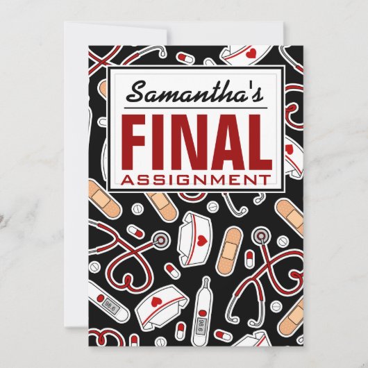 Party für die Krankenversicherung Endgültige Zuwei Einladung (Vorderseite)