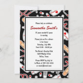 Party für die Krankenversicherung Endgültige Zuwei Einladung (Rückseite)