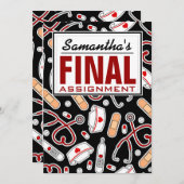 Party für die Krankenversicherung Endgültige Zuwei Einladung (Vorne/Hinten)