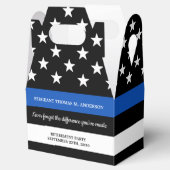 Party für die Polizeieinweisung "Custom Thin Blue  Geschenkschachtel (Geöffnet)