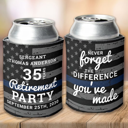 Party für die Polizeieinweisung personalisieren Th Dosenkühler