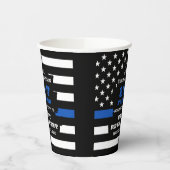Party für die Polizeieinweisung personalisieren Th Pappbecher (Links)