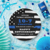 Party für die Polizeieinweisung personalisieren Th Pappteller (Party)