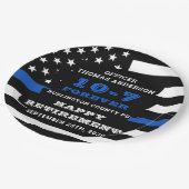 Party für die Polizeieinweisung personalisieren Th Pappteller (Schrägansicht)