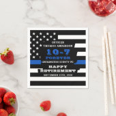 Party für die Polizeieinweisung personalisieren Th Serviette (Beispiel)