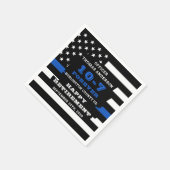 Party für die Polizeieinweisung personalisieren Th Serviette (Ecke)