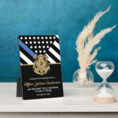 Party für die Polizeieinziehung Blaue Linie Willko Fotoplatte (Seite)