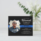 Party für die Polizeieinziehung Foto Einladung (Stehend Vorderseite)