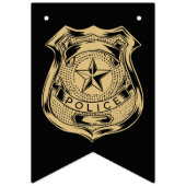 Party für die Polizeieinziehung Thin Blue Line Abz Wimpelkette (Zweite Fahne)