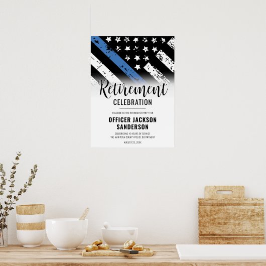 Party für die polizeiliche Sicherung der Strafverf Poster (Küche)