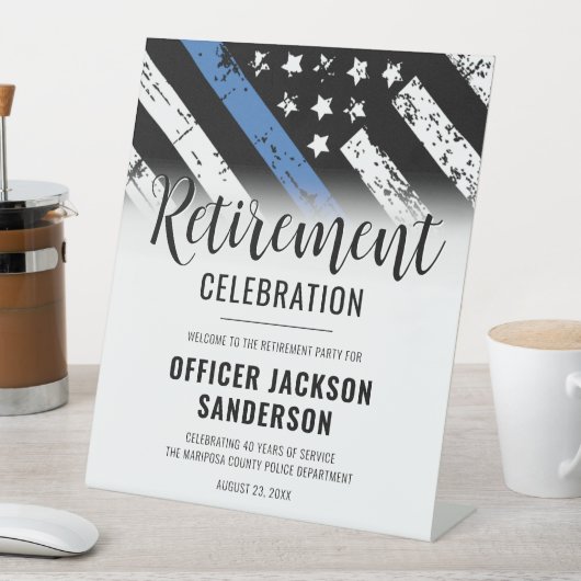 Party für die polizeiliche Sicherung der Strafverf Sockelschild (In Situ)