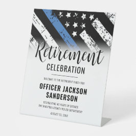 Party für die polizeiliche Sicherung der Strafverf Sockelschild